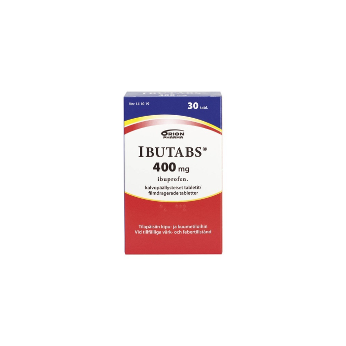1000002077_IBUTABS_400_mg_tabl_kalvopaall_30_fol_pakkauskuva_Pakkauskuva18612_jpg