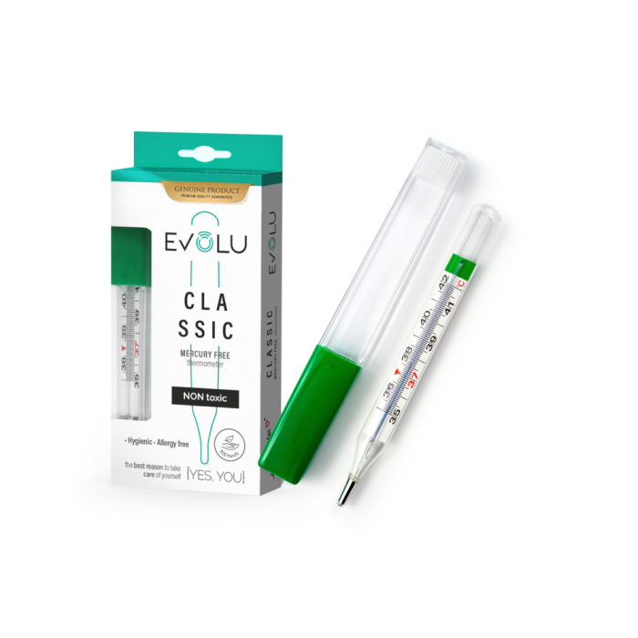 Evolu Classic elohopeaton kuumemittari 1 kpl