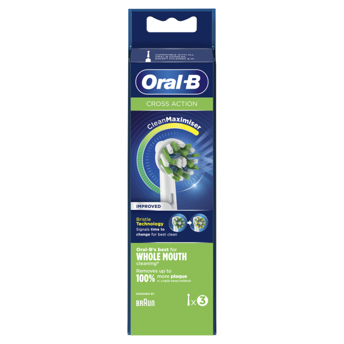 Oral-B Cross Action vaihtoharjat 3 kpl