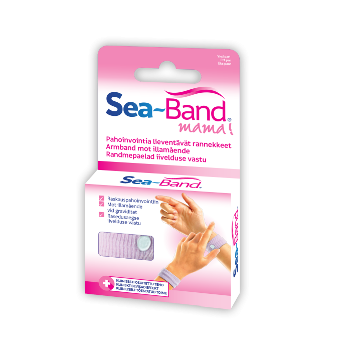 Sea-Band Mama pahoinvointirannekkeet 1 pari kuva 5