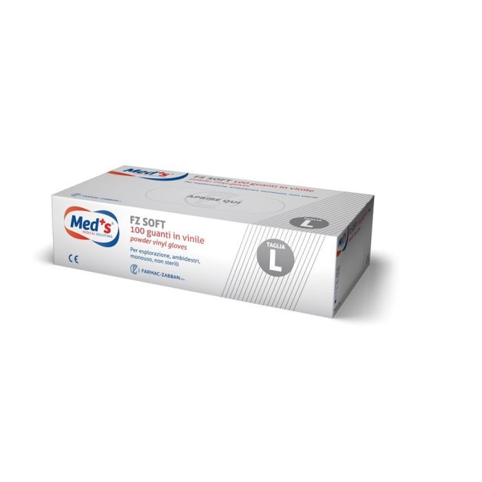 MEDS Tutkimuskäsine vinyyli puuteroimaton L 100 kpl