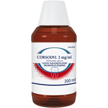CORSODYL liuos suuonteloon 2 mg/ml 300 ml