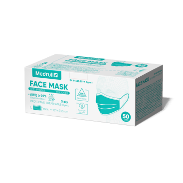 Medrull Face Mask kirurginen kasvonsuoja 50 kpl