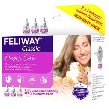 Feliway Classic liuos vaihtopullo 3x48 ml