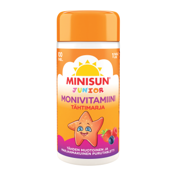 Minisun Monivitamiini Tähtimarja jr. 100 PURUTABL
