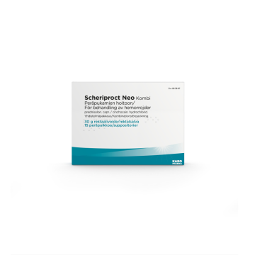 SCHERIPROCT NEO KOMBI peräpuikko ja rektaalivoide 15 + 30 g