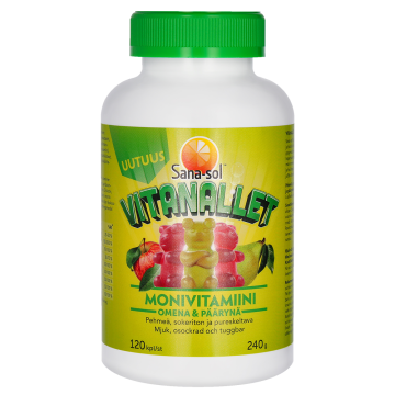 Sana-Sol Vitanallet Omena&Päärynä 120 kpl