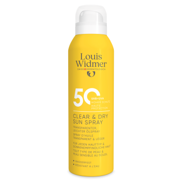 Widmer Clear & Dry Sun spray 50, hajusteeton 200 ml