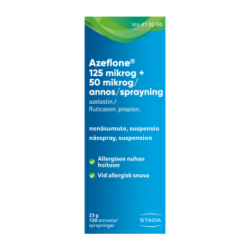 AZEFLONE nenäsumute, suspensio 125/50 mikrog/annos 120 annosta