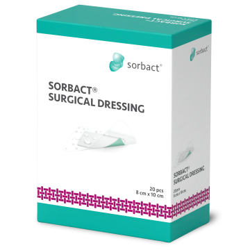 Sorbact Surgical Dressing 8 cm x 10 cm (98141) 20 kpl