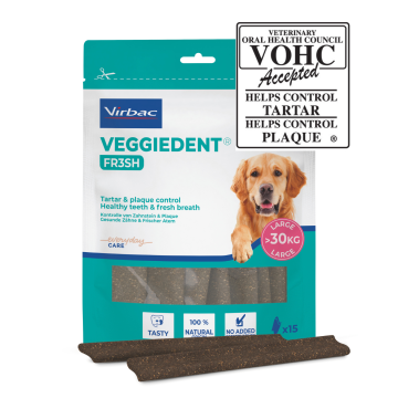 Virbac VeggieDentFr3sh koirille yli 30 kg 15 kpl