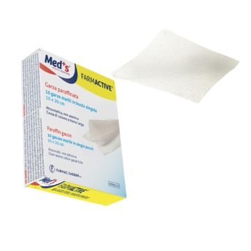 MEDS FARMACTIVE palovammasidos steriili 10x10 cm 10 kpl