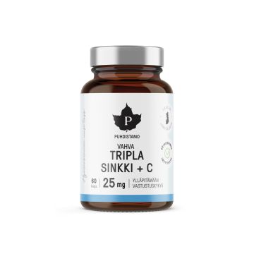 Puhdistamo Tripla Sinkki 25 mg 60 kapselia