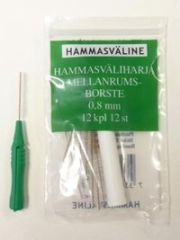 DOFT HAMMASVÄLIHARJA 0.8 MM VIHREÄ 12 KPL