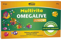 MULTIVITA OMEGALIVE JUNIORI 45 geelitabl