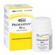 PRIMASPAN 50 mg enterotabl 100 kpl