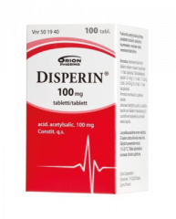 DISPERIN 100 mg tabl 100 kpl