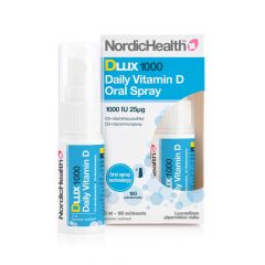 Nordic Health DLux 1000 D3-suihke 25 mikrog 15 ml