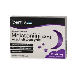 bertils Melatoniini 1,9 mg + rauh. yrtit 60 tabl