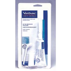 Virbac C.E.T. kit kissoille tahna+harja 43 g