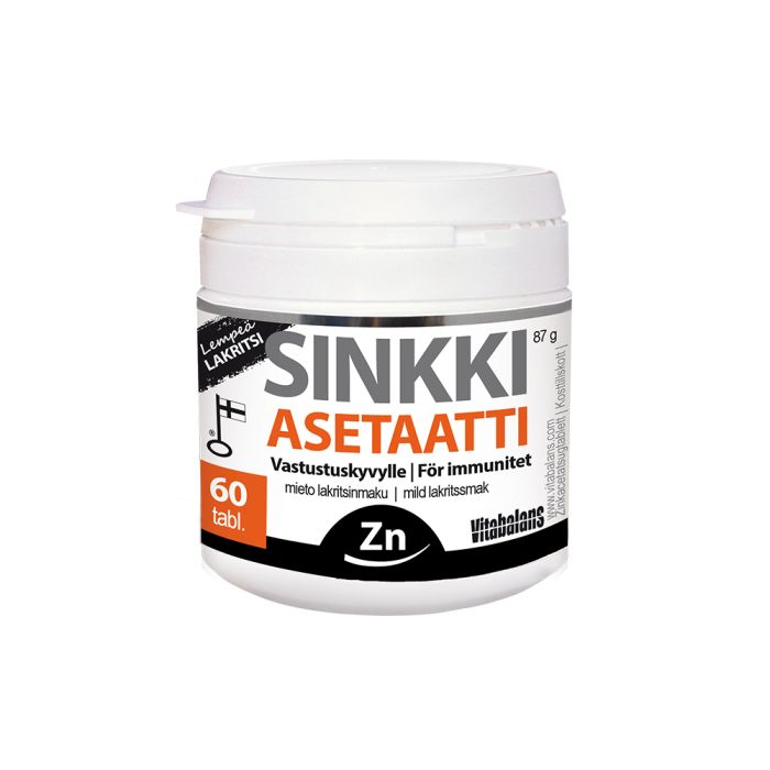 1000015147_Sinkki_Asetaatti_lakritsi_60_tabl_pakkauskuva_Pakkauskuva12950_jpg